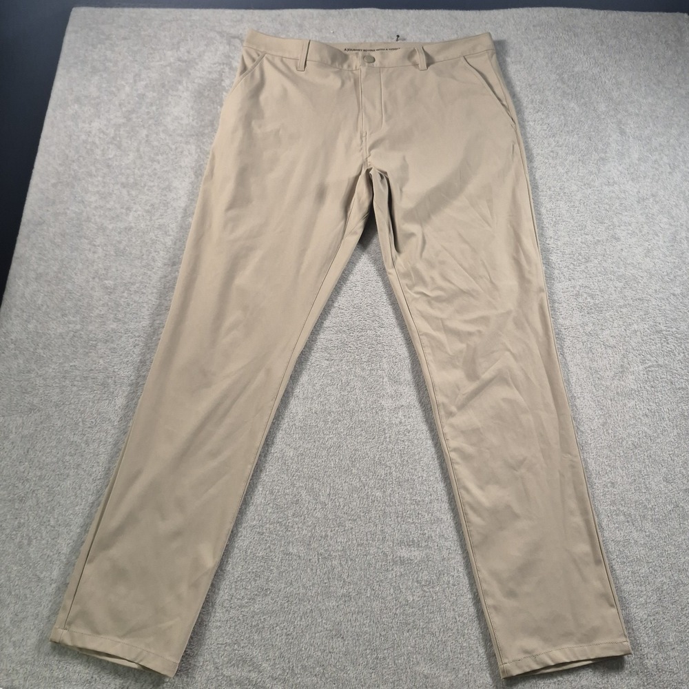 Rhone Commuter Pants Mens 36x32 Beige Performance Stretch Chino